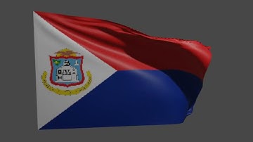St Maarten Flag Animation | St Maarten Flag