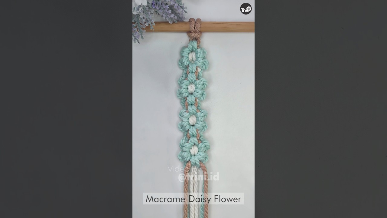 Macrame Daisy Flower Pattern Tutorial 