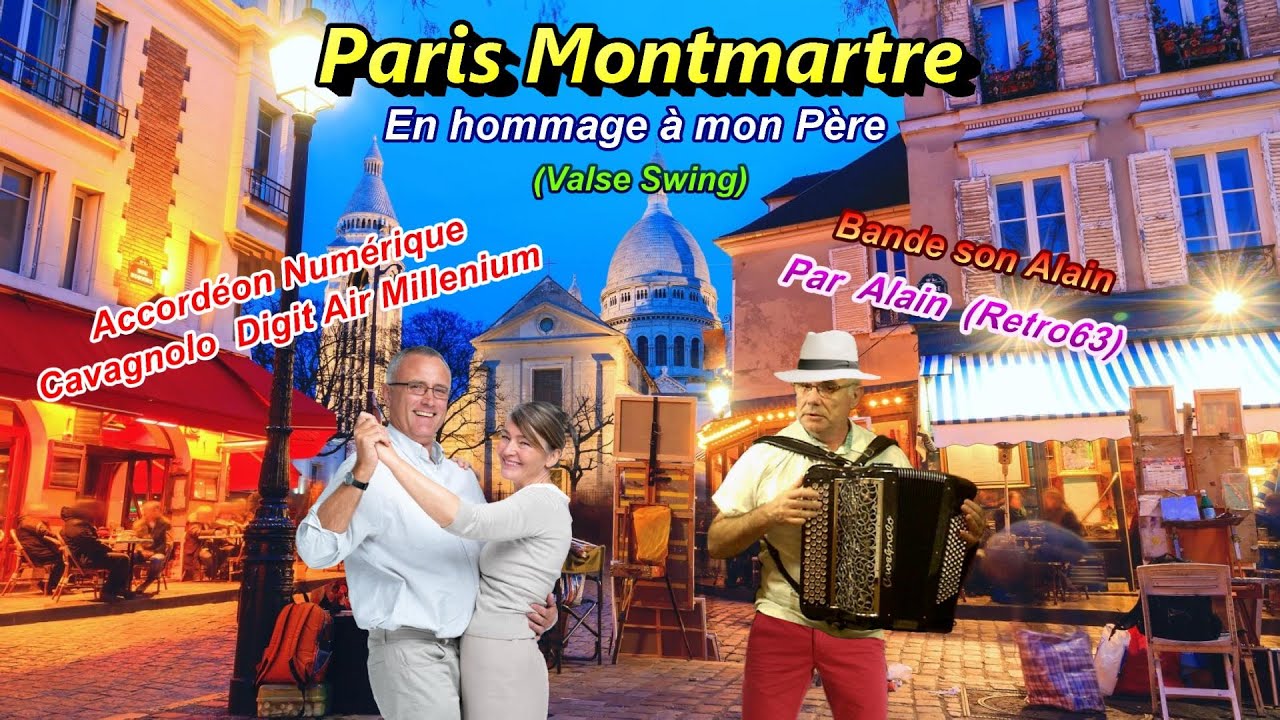 Paris Montmartre   Par Retro63 Accordéon Numérique