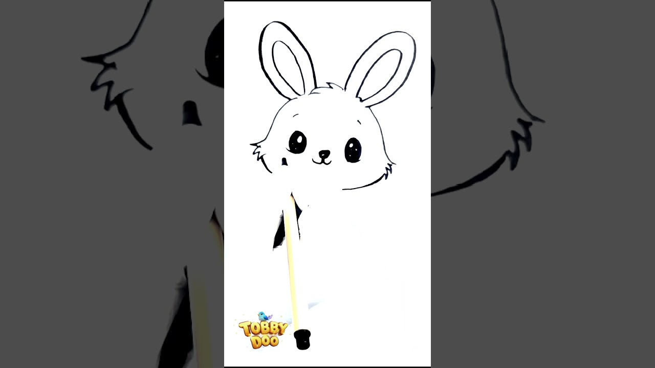 Пасхальный зайчик 🐣 Рисуем за 1 минуту | Easter Bunny 🐣 Draw in 1 Minute
