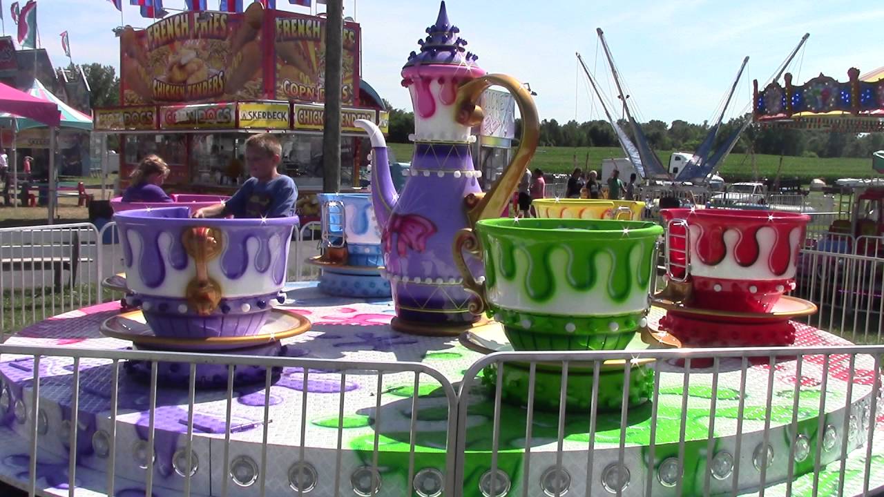 Van Buren country fair Tea cups ride YouTube