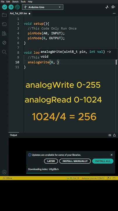 analogRead function - Arduino beginner 07 - YouTube