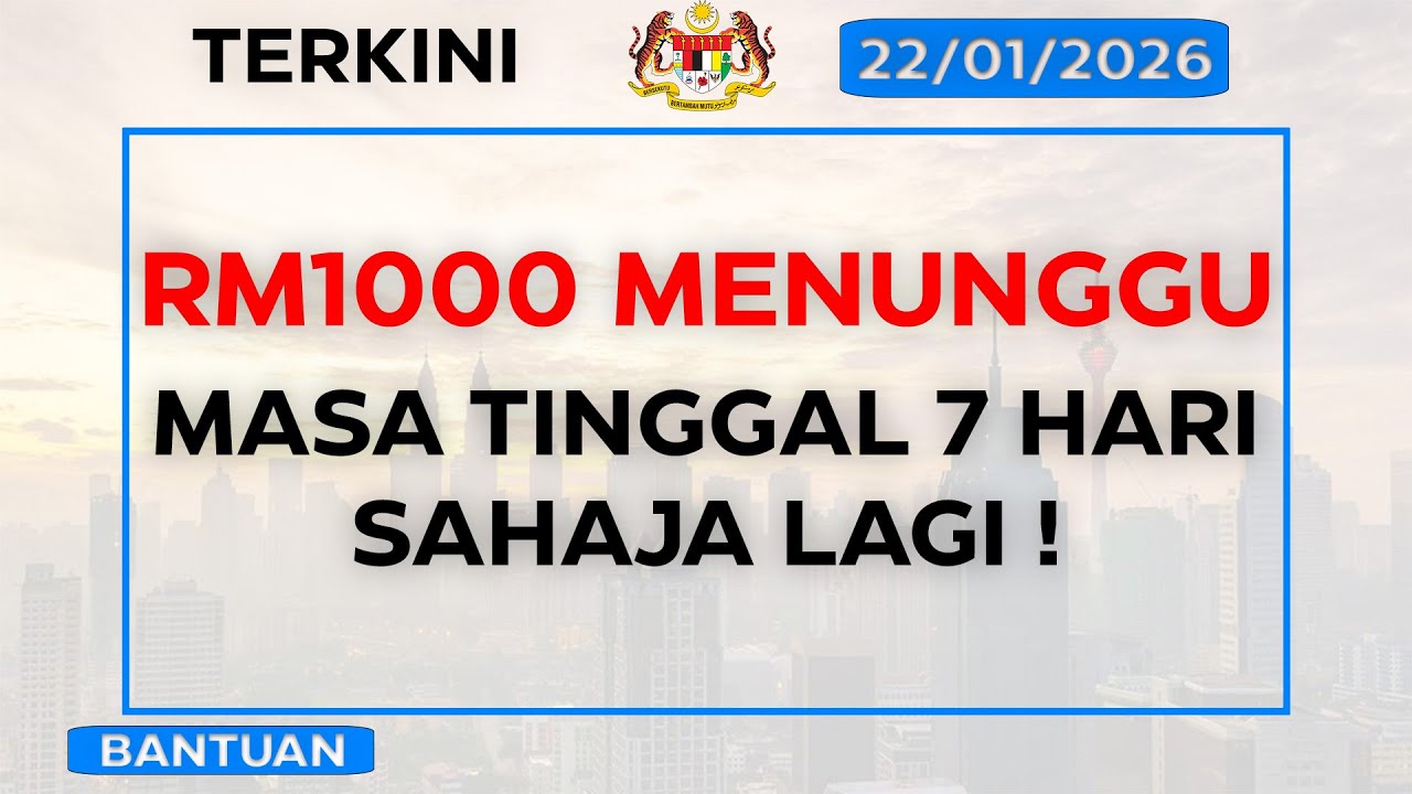 STR 2025 Dan SK RM 1,000 Masih Boleh Dituntut