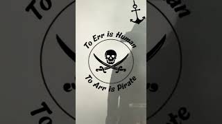 Pirate illustration in #canva. #pirates #piratesofthecaribbean #pirate #canvatutorial