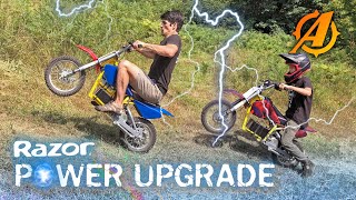 Giving Razor MX650 Electric Dirt Bike a MASSIVE Power Upgrade! (38 MPH!)