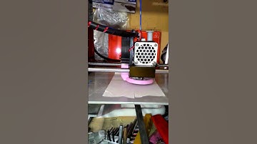 time-lapse anet A6 3D printer #failed test of cheap PET-G plastic v4 #3dprint #3dprinter #timelapse