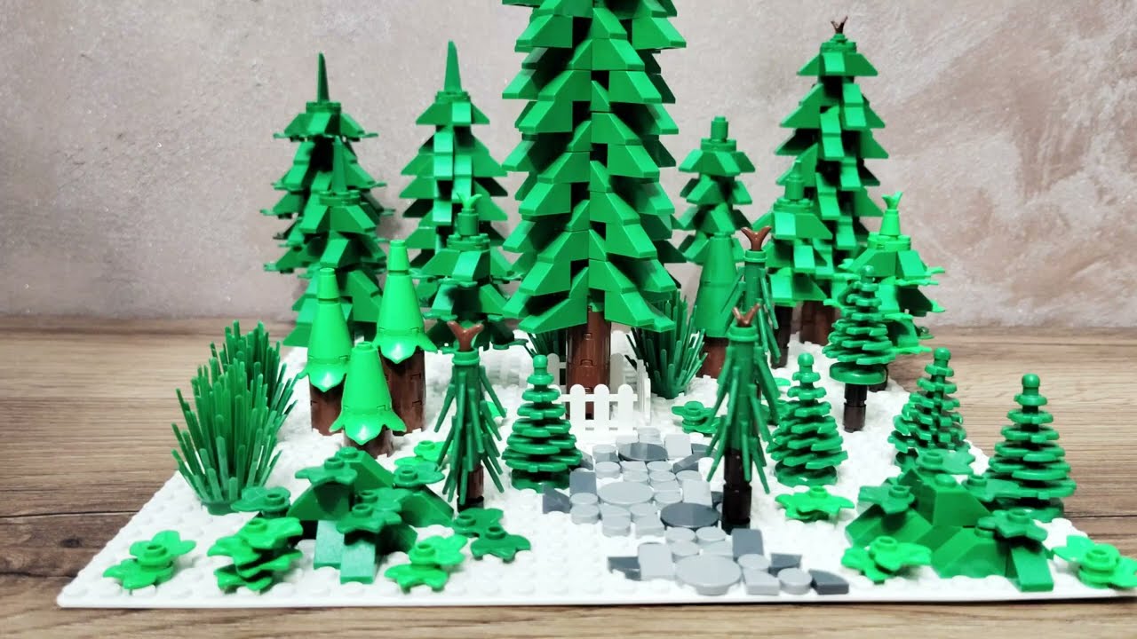 I Built a Custom LEGO Christmas Tree with Garden