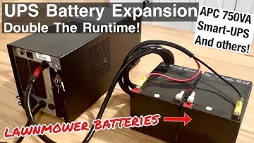 Adding External Batteries to APC UPS for Longer Runtime.