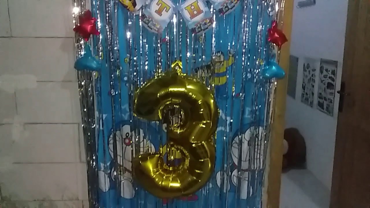 Dekorasi Ulang Tahun Anak Sederhana Tutorial Happy Birthday Youtube