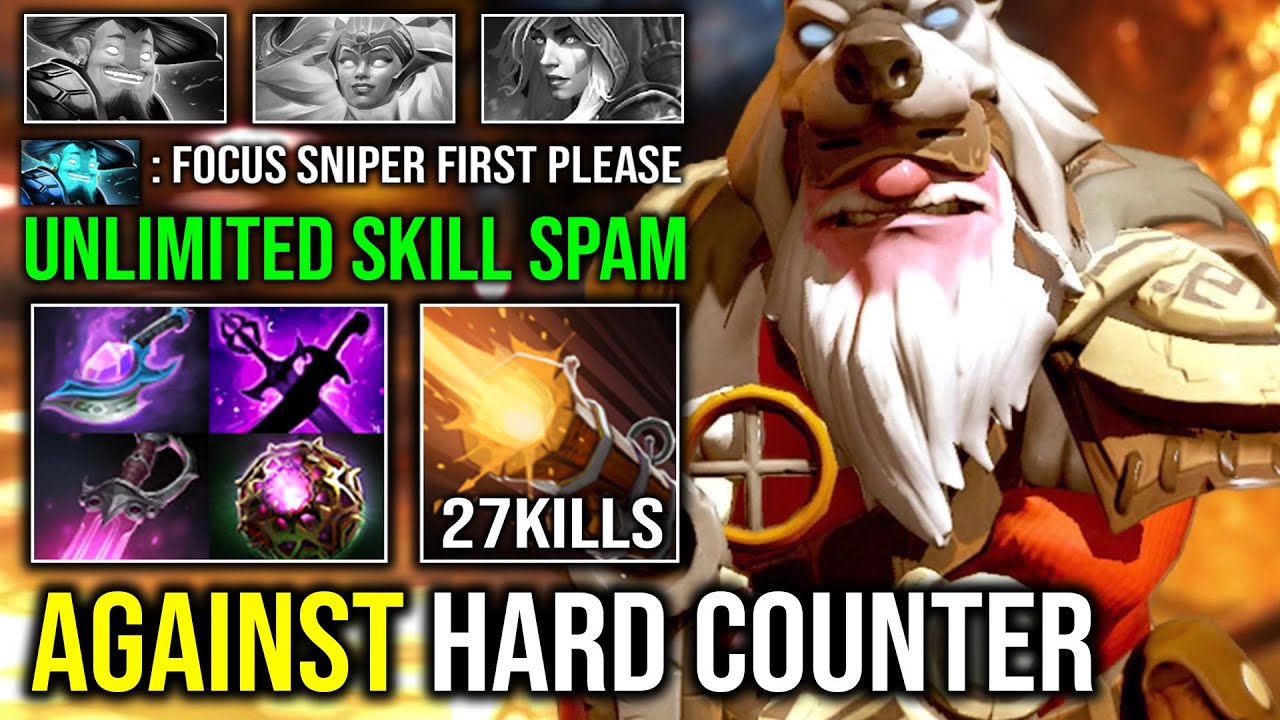UNLIMITED SKILL SPAM 100% Anti Counter 1 Shot Assassinate with Khanda Arcane Blink Sniper Dota 2