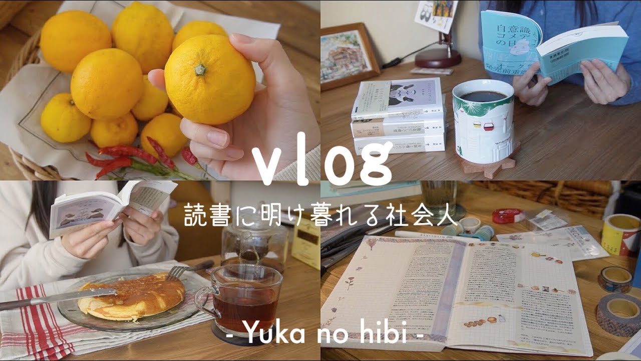 [vlog#49] 勉強サボった読書ブイログ / 3冊読んだOLの年末🍋 / 良いお年を！  / reading vlog