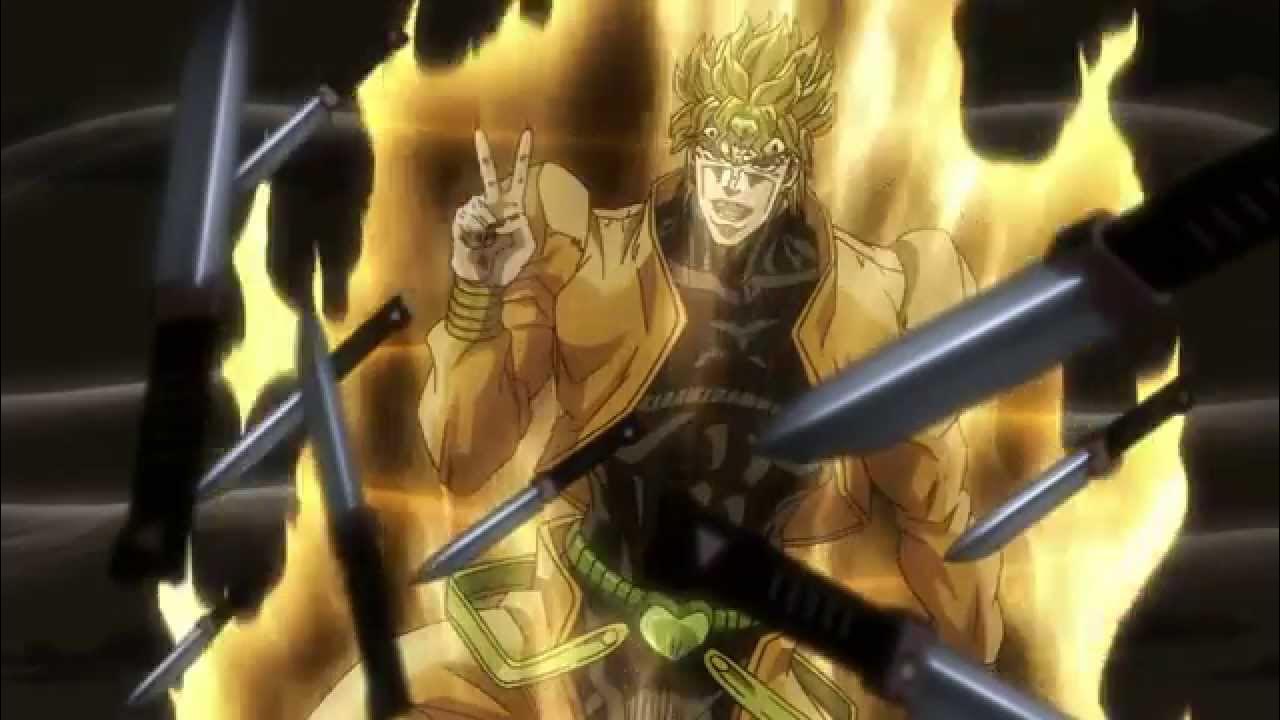 ZAWARUDO! Sett é uma referência (e dublado) pelo seyuu de Dio (JoJo)