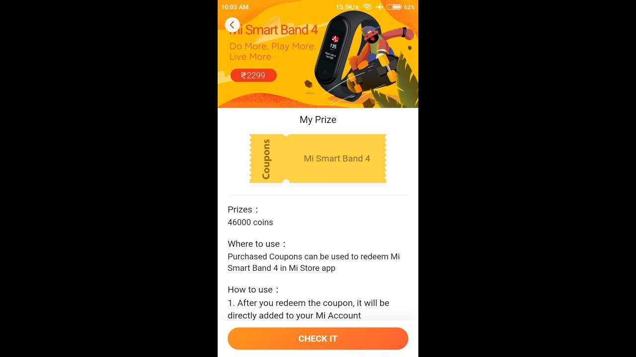 Mi Smart Band 4 Redeem on Getapps {30/07/2021} Without Captcha ☎️ Contact details in description 🔥🔥