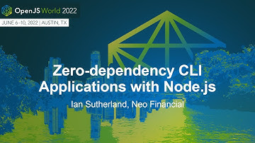 Zero-dependency CLI Applications with Node.js - Ian Sutherland, Neo Financial