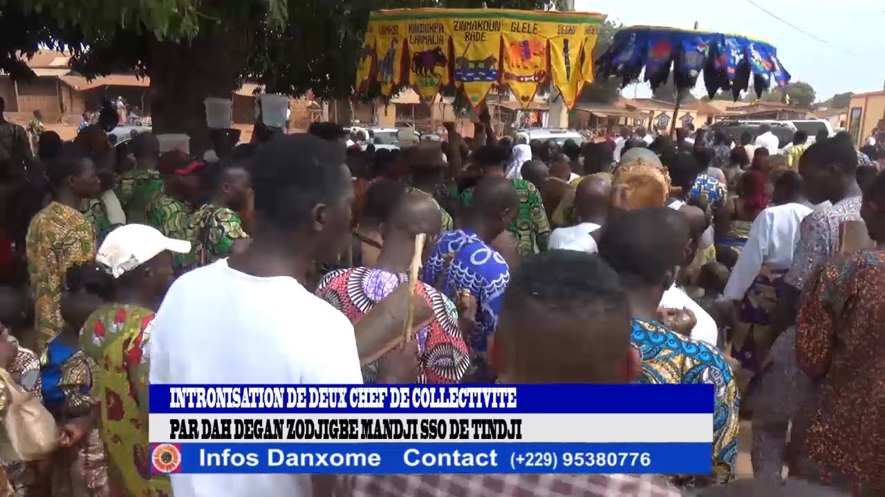 INTRONISATION DE DEUX CHEF DE COLLECTIVITE PAR DAH DEGAN ZODJIGBE MANDJI SSO DE TINDJI *DANXOME INFO