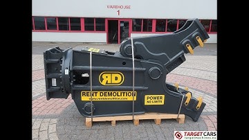 778459 RENT DEMOLITION RD20 HYDRAULIC ROTATING PULVERIZER CRUSHER SHEAR RD-20 FOR 21~28T EXCAVATOR