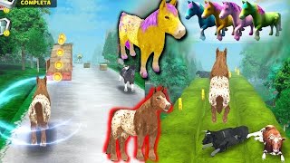 Corrida do pônei, Little Jogos de Mini Poneis 3D, joguinho do pônei pra crianças, corrida sem fim do screenshot 1