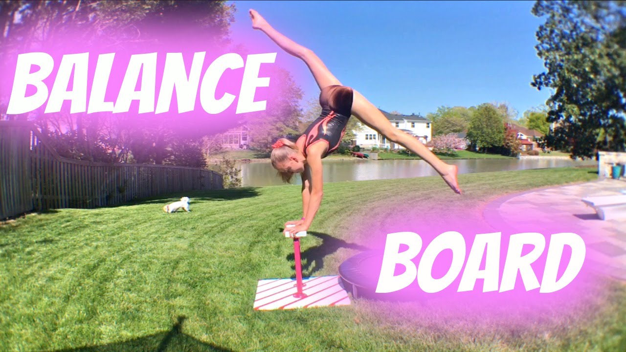 balance board fun! Gymnastics YouTube