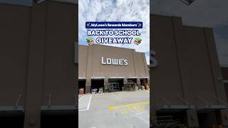 Don’t miss this back to school giveaway at ALL Lowe's stores on 9/6! ✏️🚌😃 #Shorts