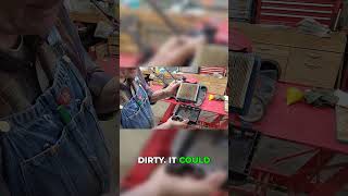 5 seconds to a better running mower #lawncare #diy #shorts