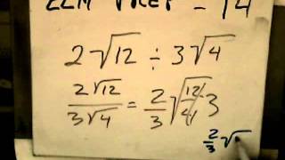 ELM Test Prep Pt 14 Multiply Radicals