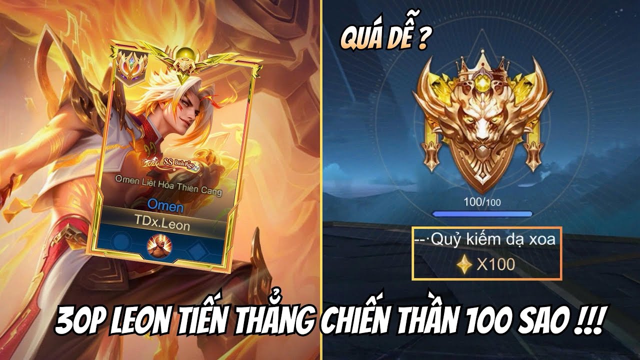 30 Phút Leon Leo Rank Chiến Thần - Omen Liệu Có Thể Gánh Team? | Leon AOV