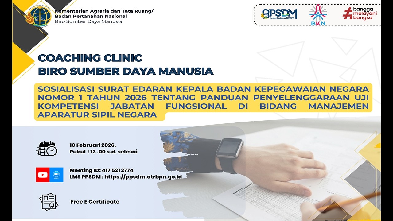 Sosialisasi Surat Edaran KaBKN No 1 Thn 2026: Panduan Penyelenggaraan Ujikom JF Bidang Manajemen ASN