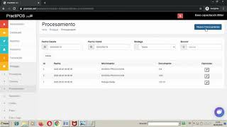 Como registrar procesamientos screenshot 2
