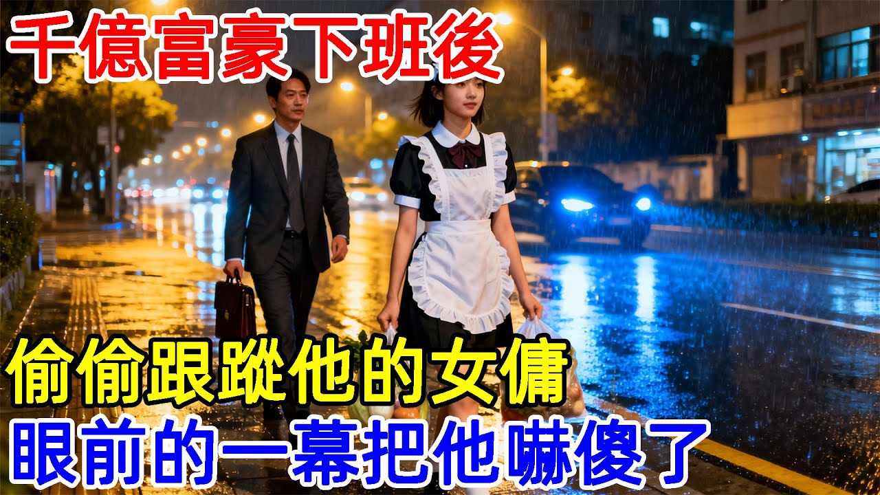 千億富豪下班後，偷偷跟蹤他的女傭，眼前的一幕把他嚇傻了