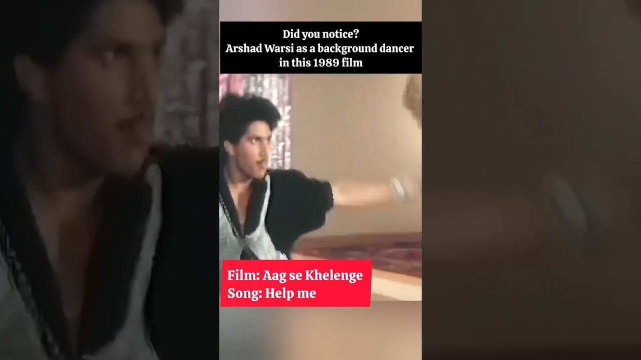 Arshad Warsi as a background dancer from 1989 