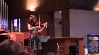 Hannah's spring violin recital 2014