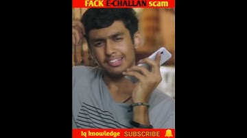 Fack 🤥 E चालान से कैसे बचे  #fact #scam #awareness