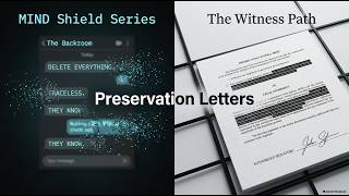MIND SHIELD WITNESS PATH: Preservation Letters Update