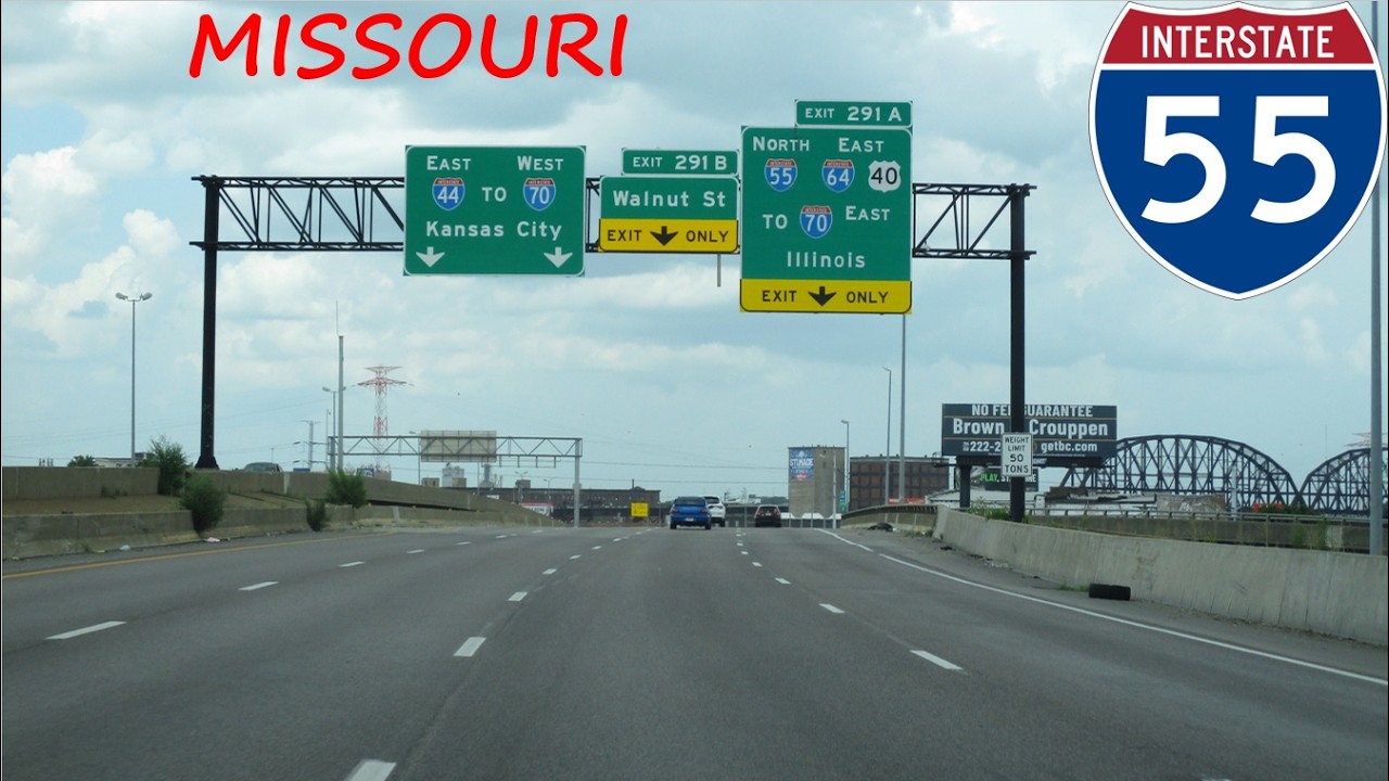 Interstate 55 - Missouri northbound [FULL LENGTH VIDEO]