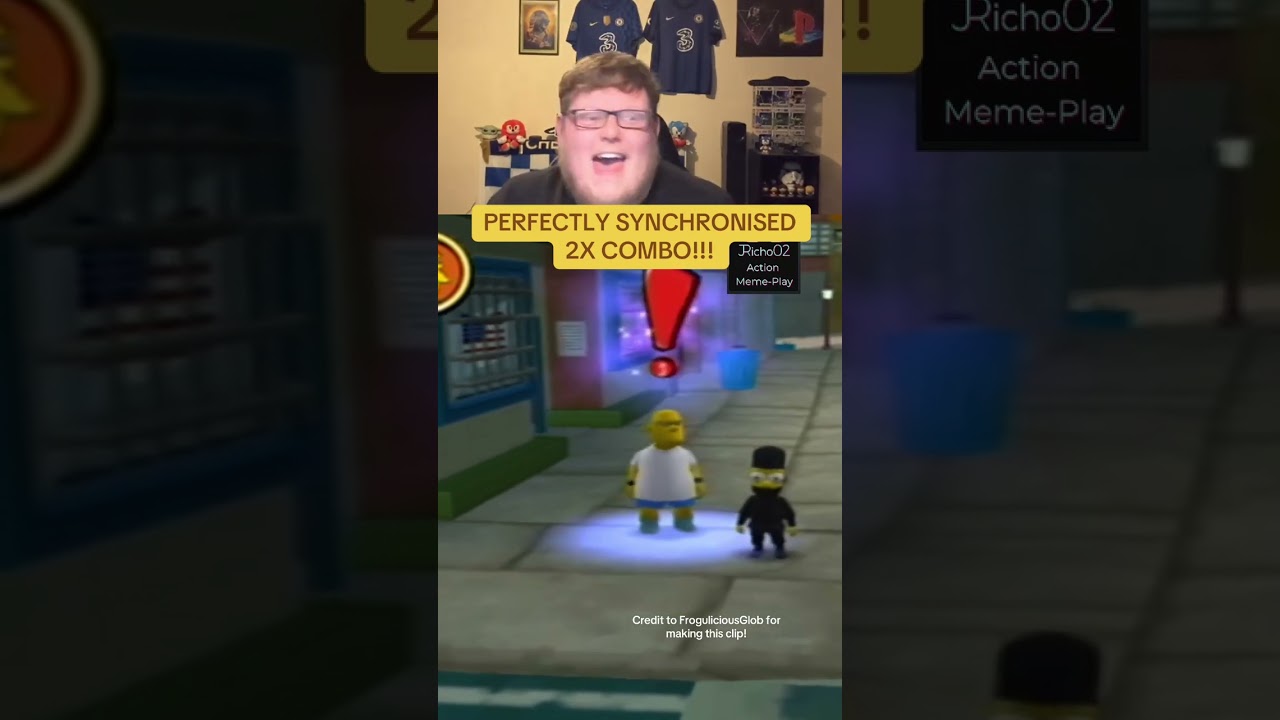 2X COMBO GROUND POUND SENDS BULLY FLYING! #shorts  #thesimpsons #hitandrun #jricho02 #funny #physics