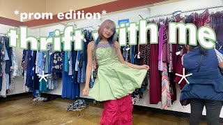 THRIFT WITH ME // thrifting a *PROM* dress!!!