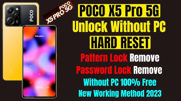 Poco X5 Pro 5G Unlock Without Pc | Password Lock, Pattern Lock Remove | Poco X5 Pro Factory Reset