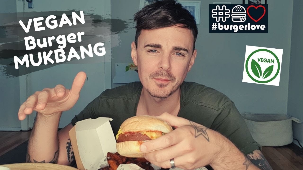 VEGAN BURGER MUKBANG/EATING SHOW   Why I Became Vegan   That Vegan Dad