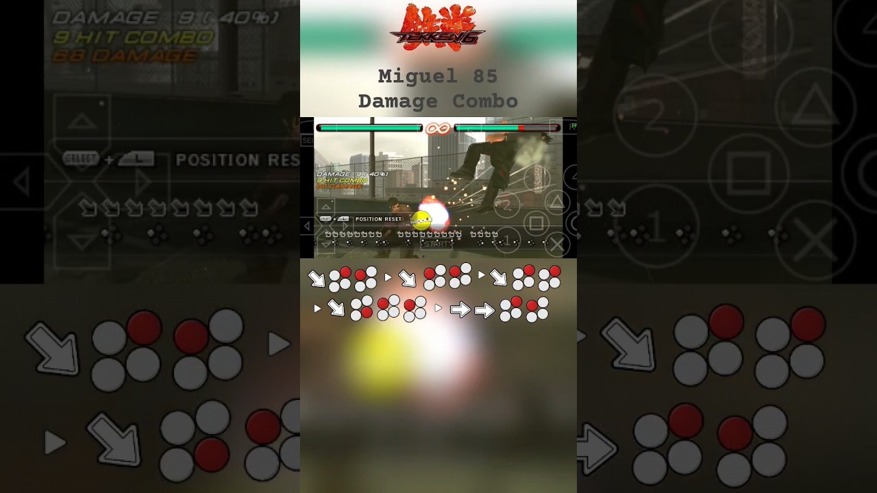 Miguel 85 Damage Combo | TEKKEN 6 