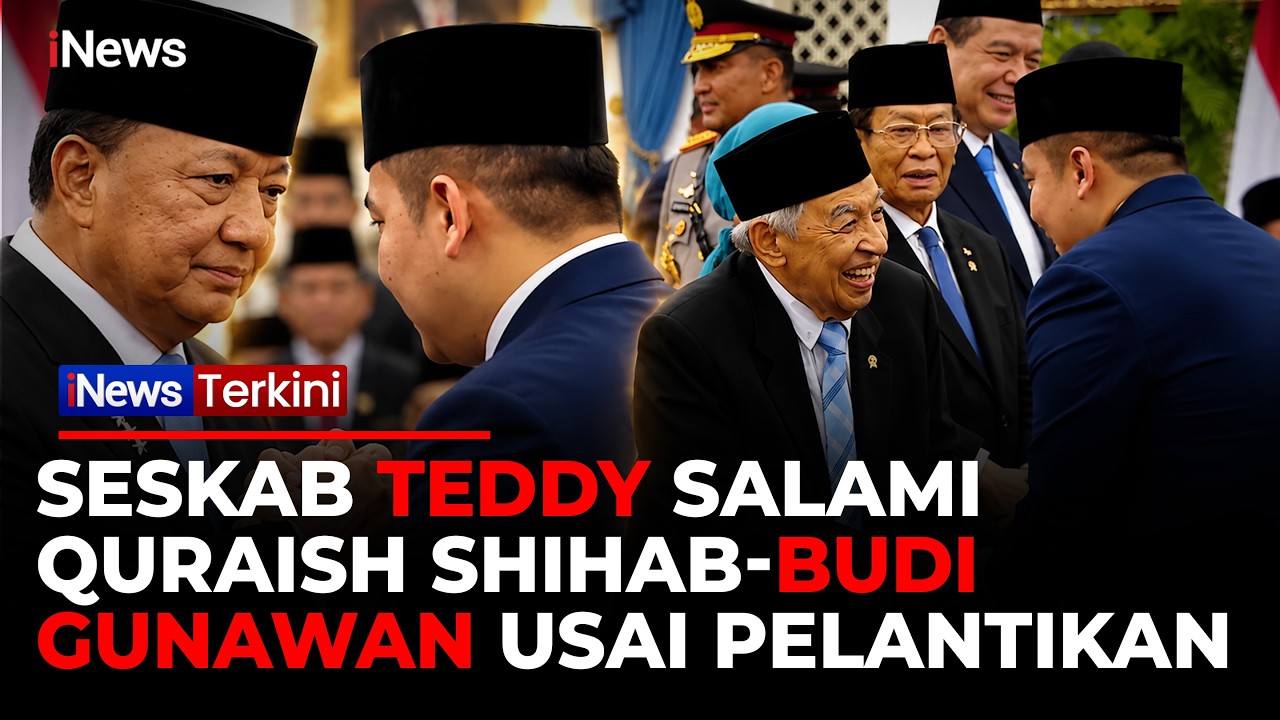 Momen Seskab Teddy Ucapkan Selamat ke Quraish Shihab hingga Budi Gunawan | iNews Terkini