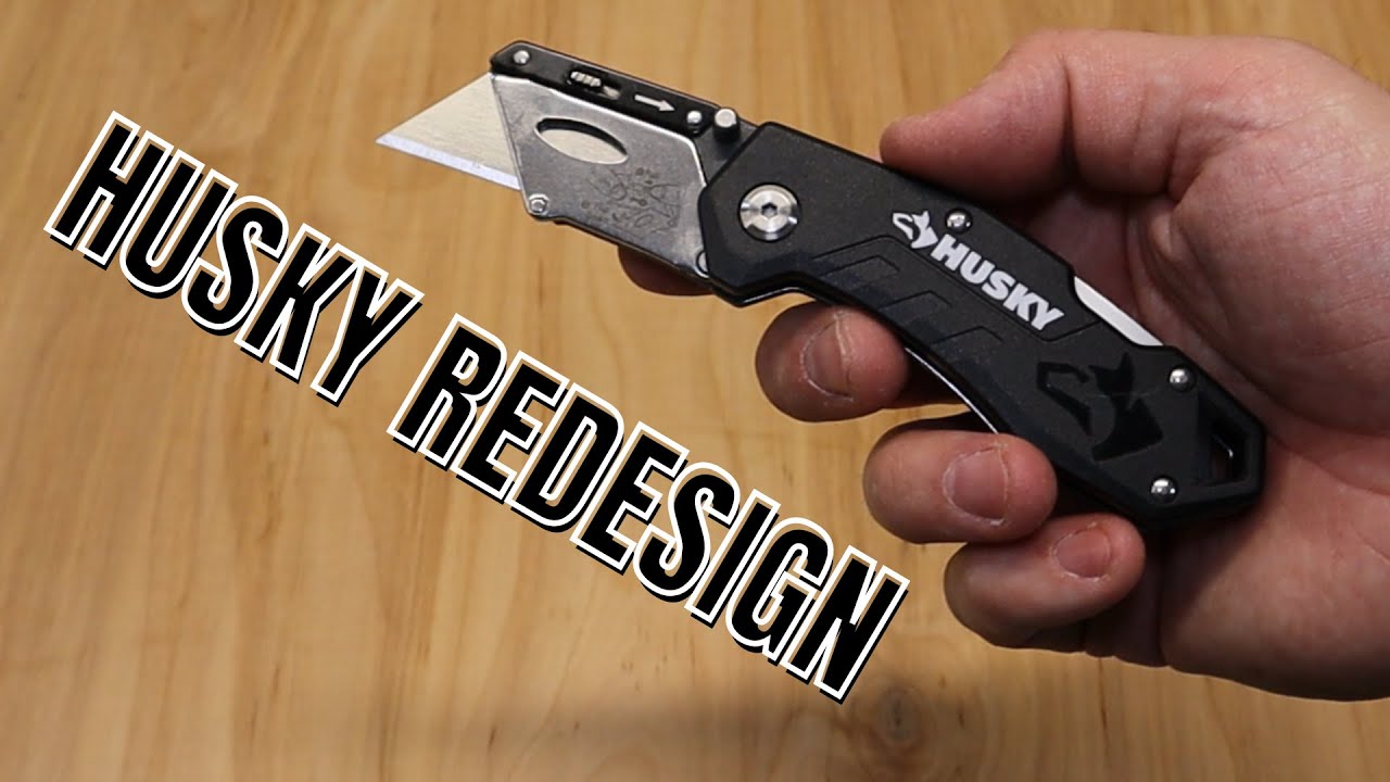 HUSKY Folding Lock-Back Utility Knife (new) - YouTube