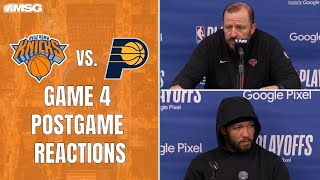 "We Can't Have A Hangover" Knicks React to Game 4 Loss vs Indiana Pacers | New York Knicks