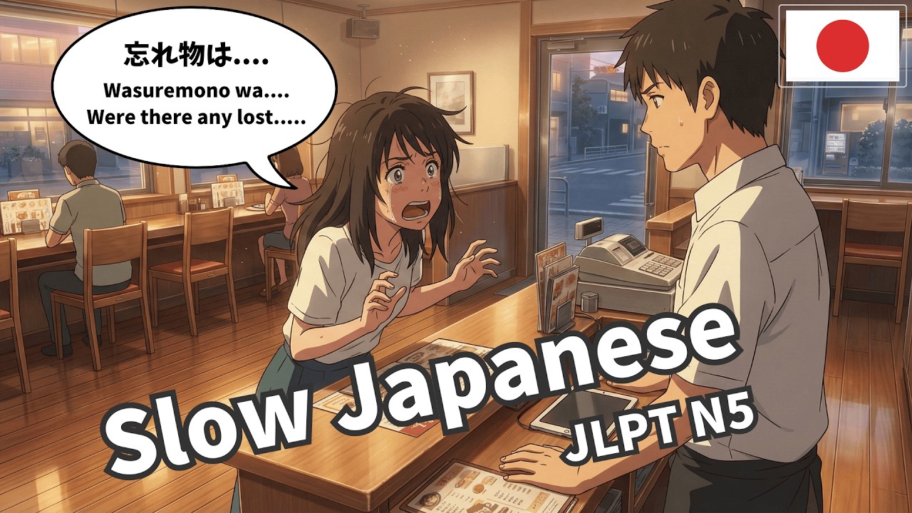 Slow Japanese Conversation for Beginners | 6 Fun & Entertainment Situations (JLPT N5)