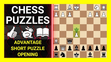 Chess Puzzles to Practice. Themes: Advantage, Short puzzle, Opening. Learn Chess