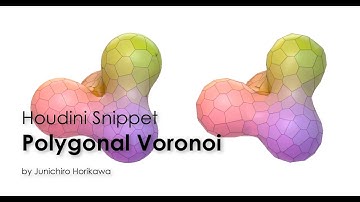 [Houdini Snippet] Convert curved Voronoi edge to straight line