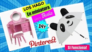 2 Manualidades REALISTAS de Pinterest Para la Muñeca Barbie RECICLANDO!!