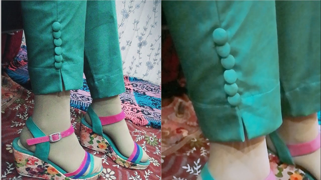 stylish trouser poncha design  ladies trouser design banane ka tarika   stylish palazzo design  YouTube