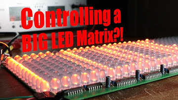 Controlling a BIG LED Matrix?! How Shift Registers work! || EB#39