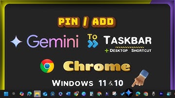 How to Add/Pin Google Gemini AI to Desktop & Taskbar Toolbar with Chrome Browser on Windows PC