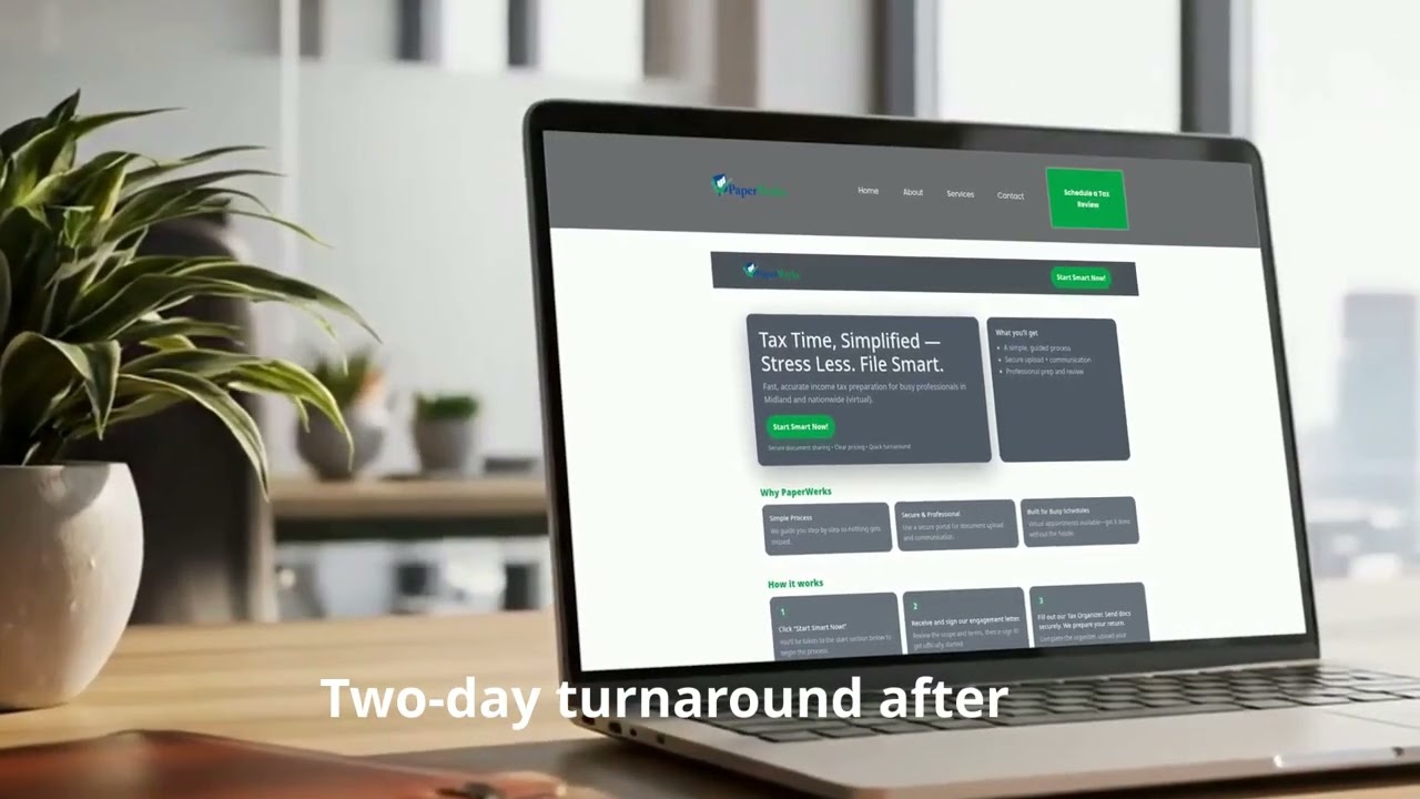 PaperWerks 2‑Day W‑2 Tax Prep 2026 01 06